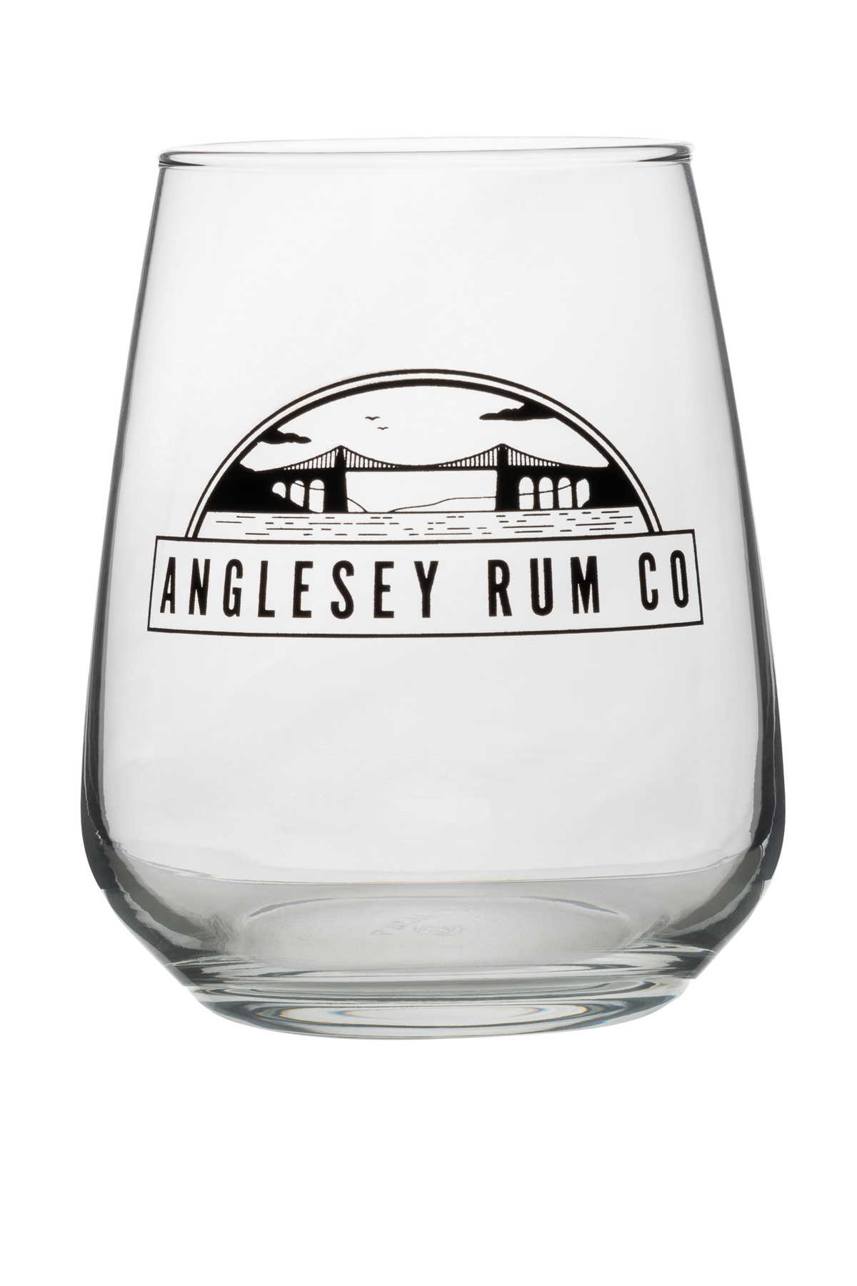 Anglesey Rum Co Branded Glass- Craft Rum from Anglesey Wales